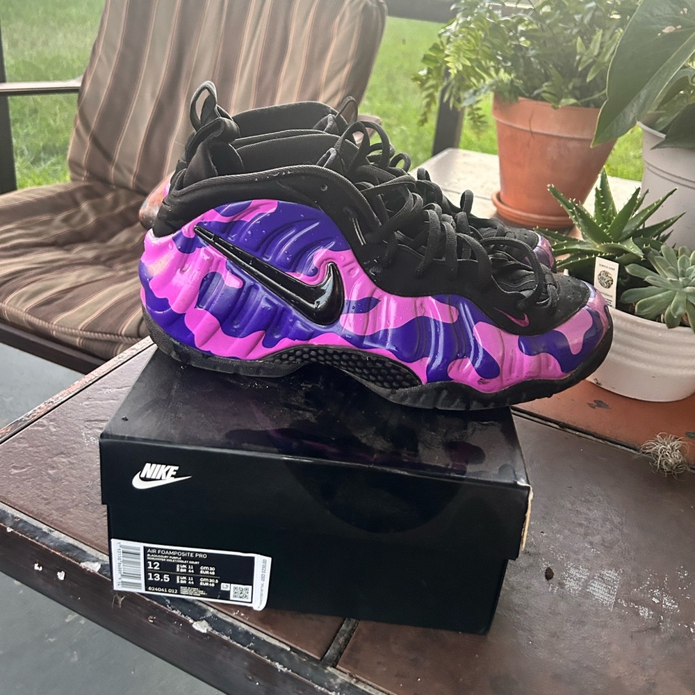 Nike Foamposite purple camo